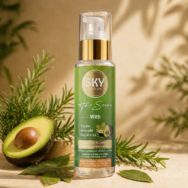 SKY Herbal Care Hair Serum – Thyme, Avocado & Bay Leaves (120ml)