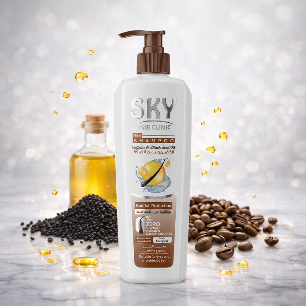 Shampoo – Sky Hair Clinic Caffeine & Black Seed Oil 400ml