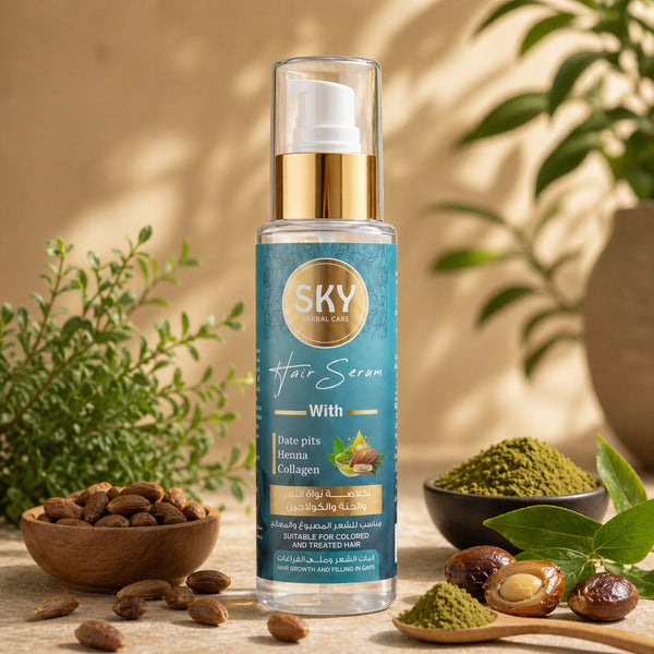 SKY Herbal Care Hair Serum – Date Seed, Henna & Collagen (120ml)