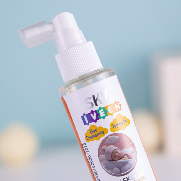 Baby Body Oil – Sky Iveen Calming Sleep with Blue Chamomile & Jojoba 125ml