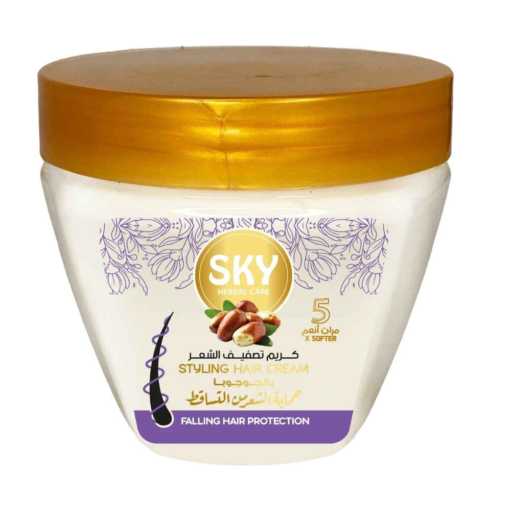 مجموعة سكاى بزيت الجوجوبا - للعنايه بالشعر الدهنى.