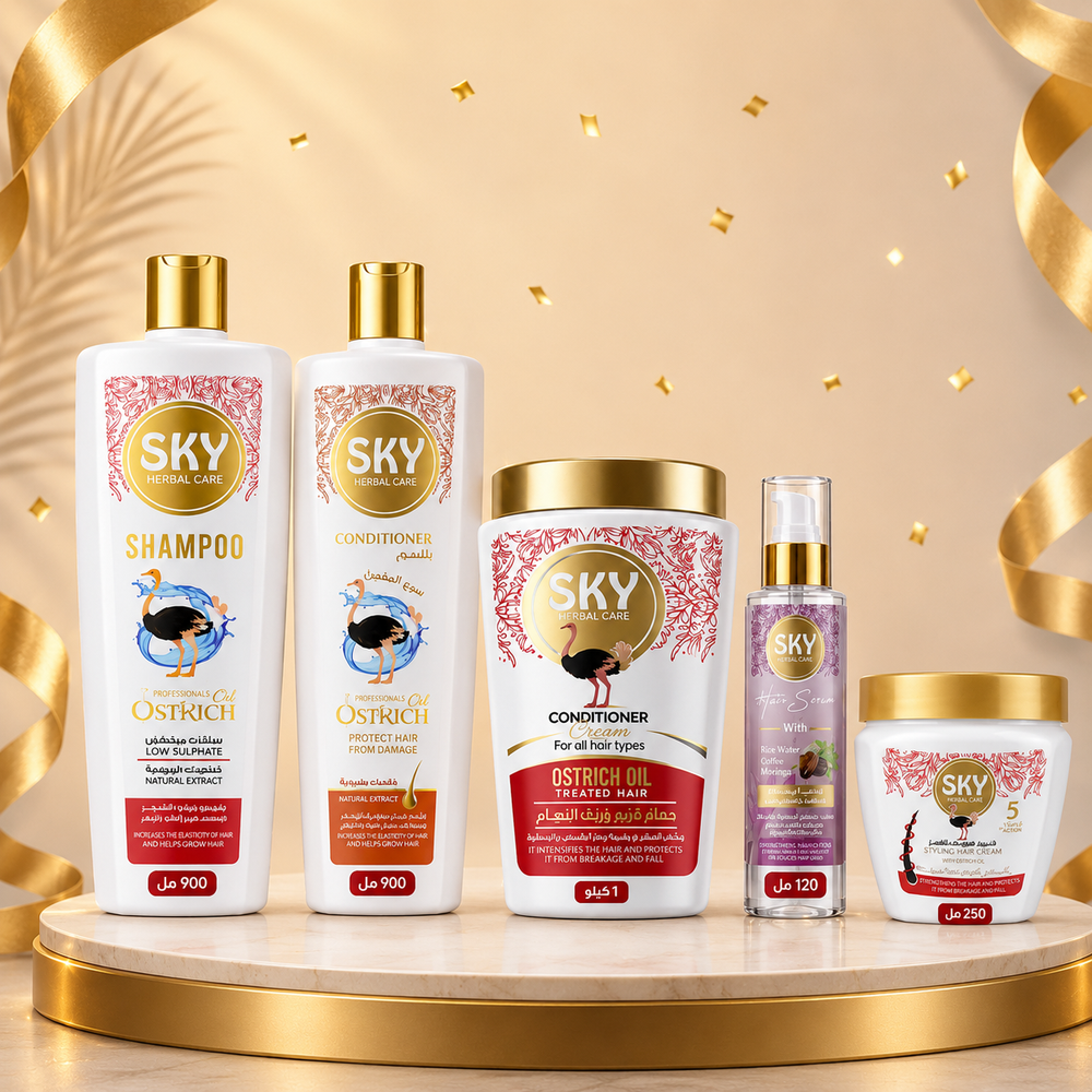 Ostrich Oil Complete Hair Care Bundle + Free Serum