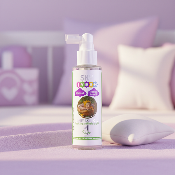 Baby Body Oil – Sky Iveen Argan & Sweet Almond with Vitamin E 125ml