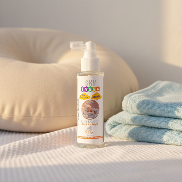 Baby Body Oil – Sky Iveen Calming Sleep with Blue Chamomile & Jojoba 125ml